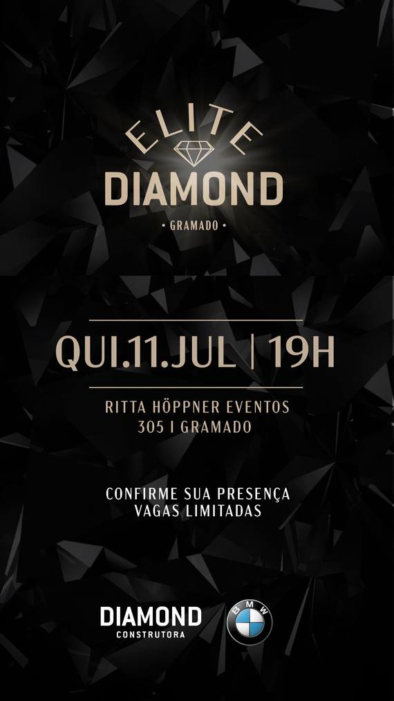 Convite Elite Diamond, evento para o trade
