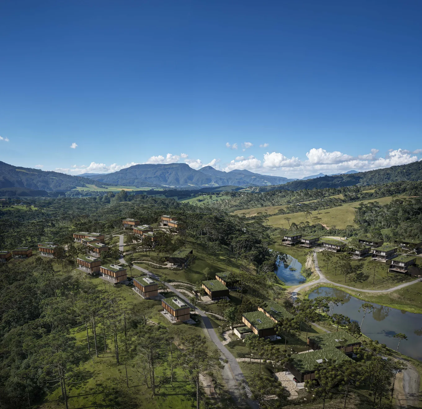 Vista aérea da Fazenda Bom Retiro
